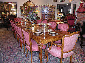 16 piece Acacia Dining Room Set