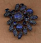 SCHIAPARELLI BLUE BROOCH