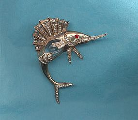 Sterling Jelly Belly Brooch