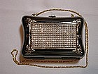 METAL AND RHINESTONE PURSE