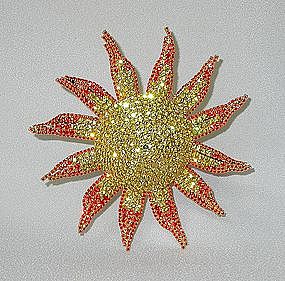 DOROTHY BAUER "SUNBURST" BROOCH