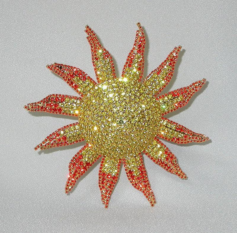 DOROTHY BAUER &quot;SUNBURST&quot; BROOCH