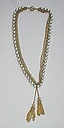 MIRIAM HASKELL NECKLACE WITH TASSELS