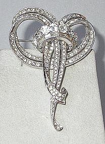 BOUCHER RHINESTONE BROOCH