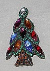NAVETTE CHRISTMAS TREE BROOCH BY DOROTHY BAUER