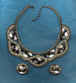 ALICE CAVINESS COLLAR NECKLACE AND EARRINGS