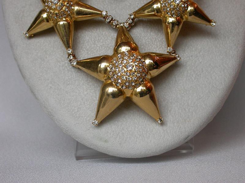 WILLIAM deLILLO STAR BURST NECKLACE