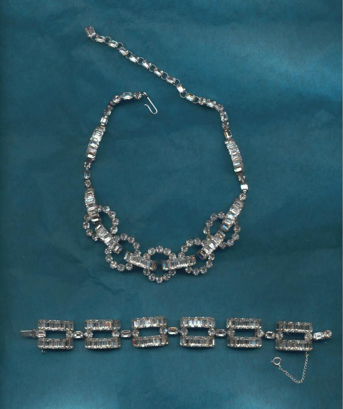 Christian Dior Rhinestone Necklace/Bracelet