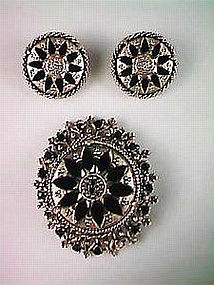 Florenza Brooch and Earrings