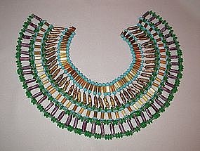 HUGE EGYPTIAN COLLAR BY deLILLO