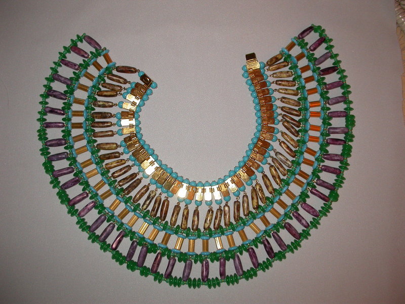 HUGE EGYPTIAN COLLAR BY deLILLO