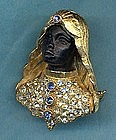 FLORENZA BLACKAMOOR BROOCH