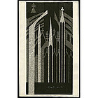 Kiyoshi Saito Woodblock - Notre Dame Pais (B)