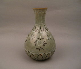 A Rare Koryo Celadon With Inlaid Black & White