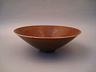A Rare Example of Russet Ding Ware Conical Bowl