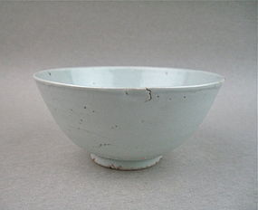 A Ming Dynasty B/W Bowl With Crane and Lotus