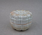A Rare Song/Yuan Dynasty Pumpkin Shaped Covered Box