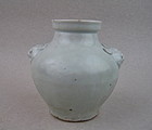 A Rare Yuan Dynasty Qingbai Jar With Lion Mask