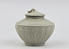 A Rare & Exquisite Small Ding Ware Jar and Cover