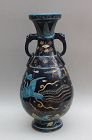 A RARE LARGE "FAHUA" TEMPLE VASE WITH A PAIR OF PHOENIX