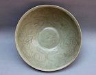 NORTHERN SONG DYNASTY CELADON BOWL WITH INCISED WAWA