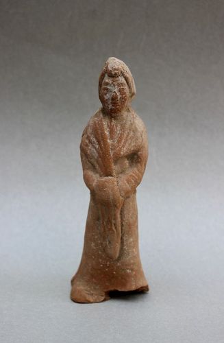 TANG DYNASTY TERRACOTTA FIGURE OF THE LADY