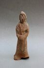 TANG DYNASTY TERRACOTTA FIGURE OF THE LADY