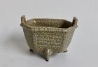 EXTREMELY RARE SOUTHERN SONG GUAN DYNASTY GEYAO HEXAGON TRIPOD CENSER
