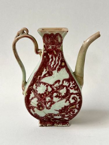 A RARE SAMPLE COPPER RED EWER YUAN DYNASTY (item #1493814)