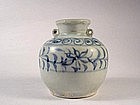 Yuan blue & white jar