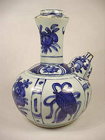 Blue & White Kendi ( Late Ming Dynasty )