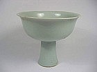 A Qingpai Stem Cup ( Yuan dynasty Shufu ware)