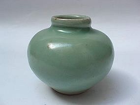 A Fine Small Celadon Jar