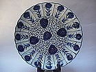 Blue & White Aster Design Dish (Kangxi)