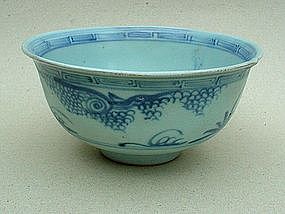 Blue & White Bowl (Ming Dynasty Xuande-Zhendong Period)