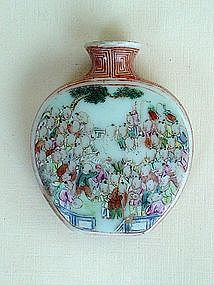 A Rare Snuff Bottle With "Hundred Boys"