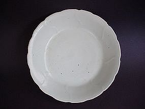 A Rare Ming 15th Century White Glaze Dish