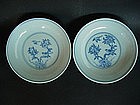 A Nice Pair Of 18th Century B/W Dishes