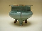 A Good Example Of Large Longquan Celadon Censer