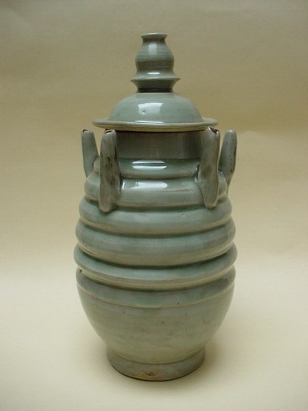 An Extremely Rare Example Of Funerary Jar With Lid