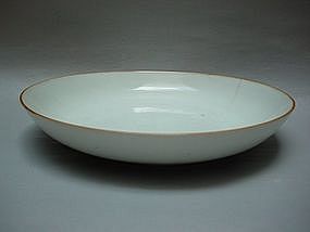 Ching Dynasty Kangxi White Glazed Dish