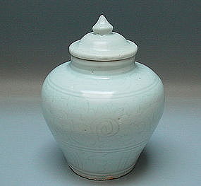 A Ming Dynasty White Glaze Jar