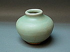 A Fine Excavated Longquan Celadon Miniature Jar