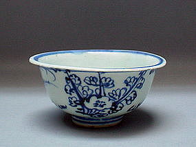 An Early Ming B/W Small Bowl With 3 Friends Of  Winter