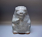 A Very Rare Jun-Glaze Bear Figure