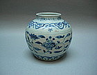 A Finely Middle Ming Dynasty B/W Jar