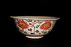 A Rare Example Of Ming Polychrome Bowl With Fish