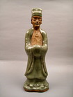 A Ming Dynasty Longquan Celadon Figure