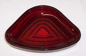 Hocking Red MANHATTAN Relish TRAY INSERT