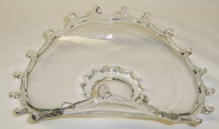 Heisey Crystal LARIAT Upturned Side BASKET